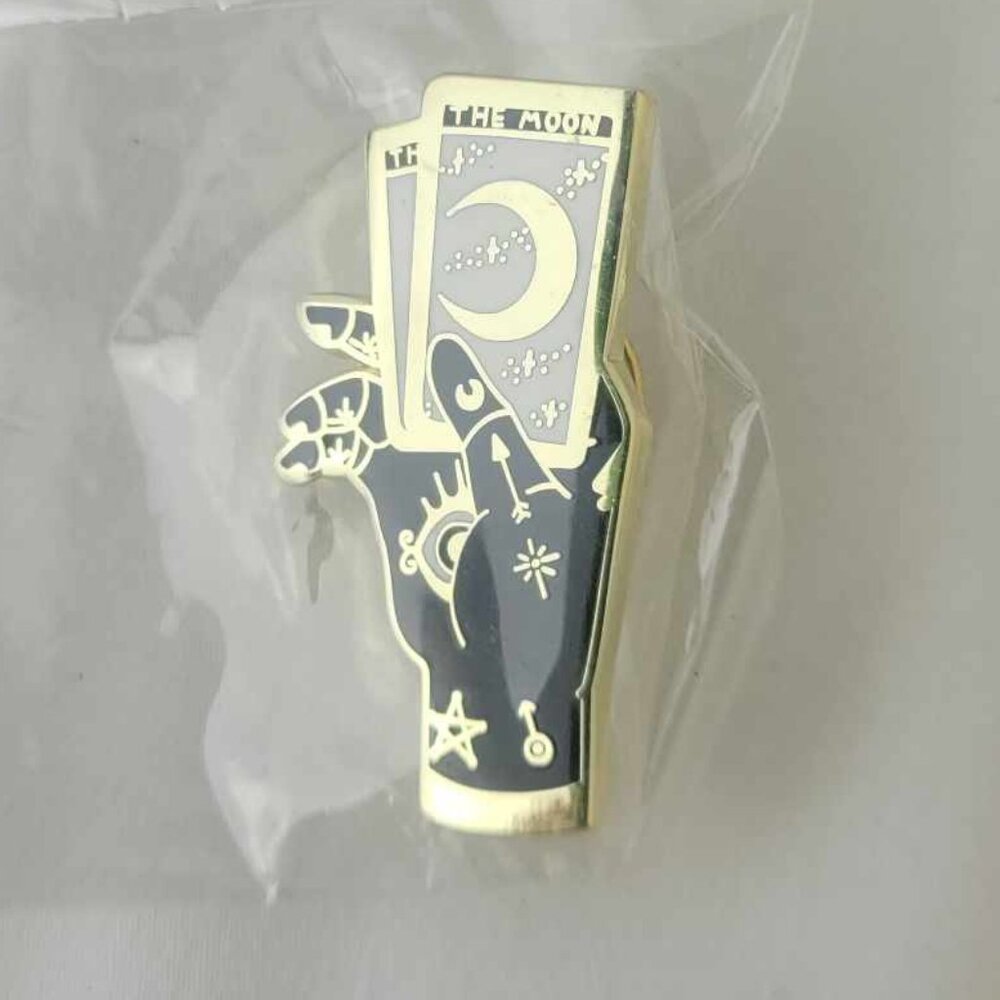 New Small Tarot Cards and Hand Lapel Pin
